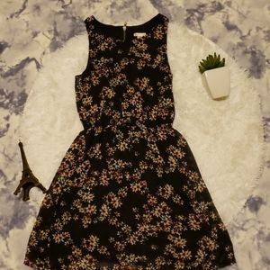 Black floral dress